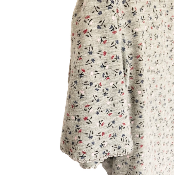 GEORGE- Grey Floral Nightie - Picture 6 of 7